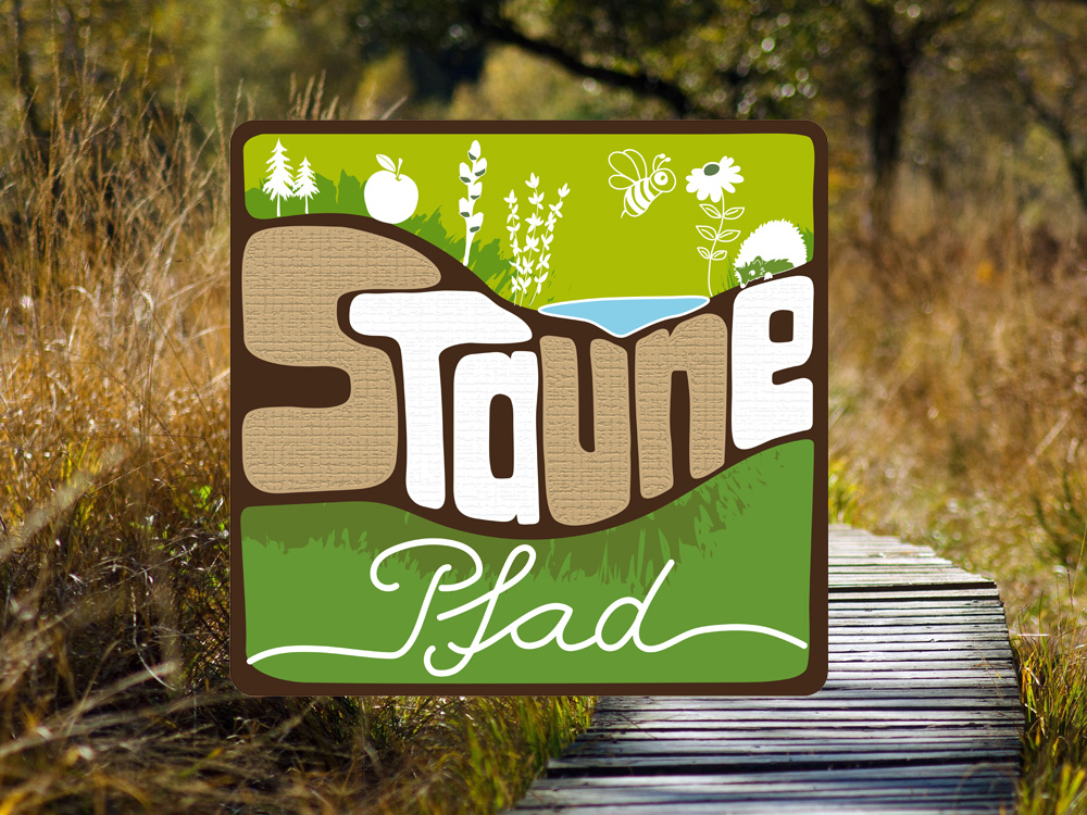 Logo STAUNE-Pfad - mit Hintergrund